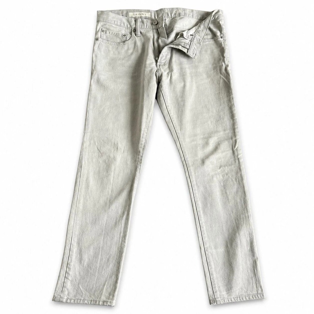 Gap 1969 Skinny Jeans Light Grey Mens 33x30